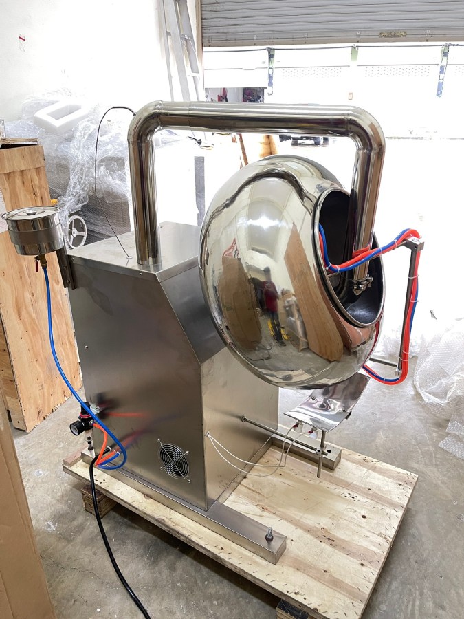 เครื่องเคลือบยาเม็ด เครื่องครอบเคลือบสียาเม็ดอัตโนมัติ รุ่นBYC-600 Tablet coating machine