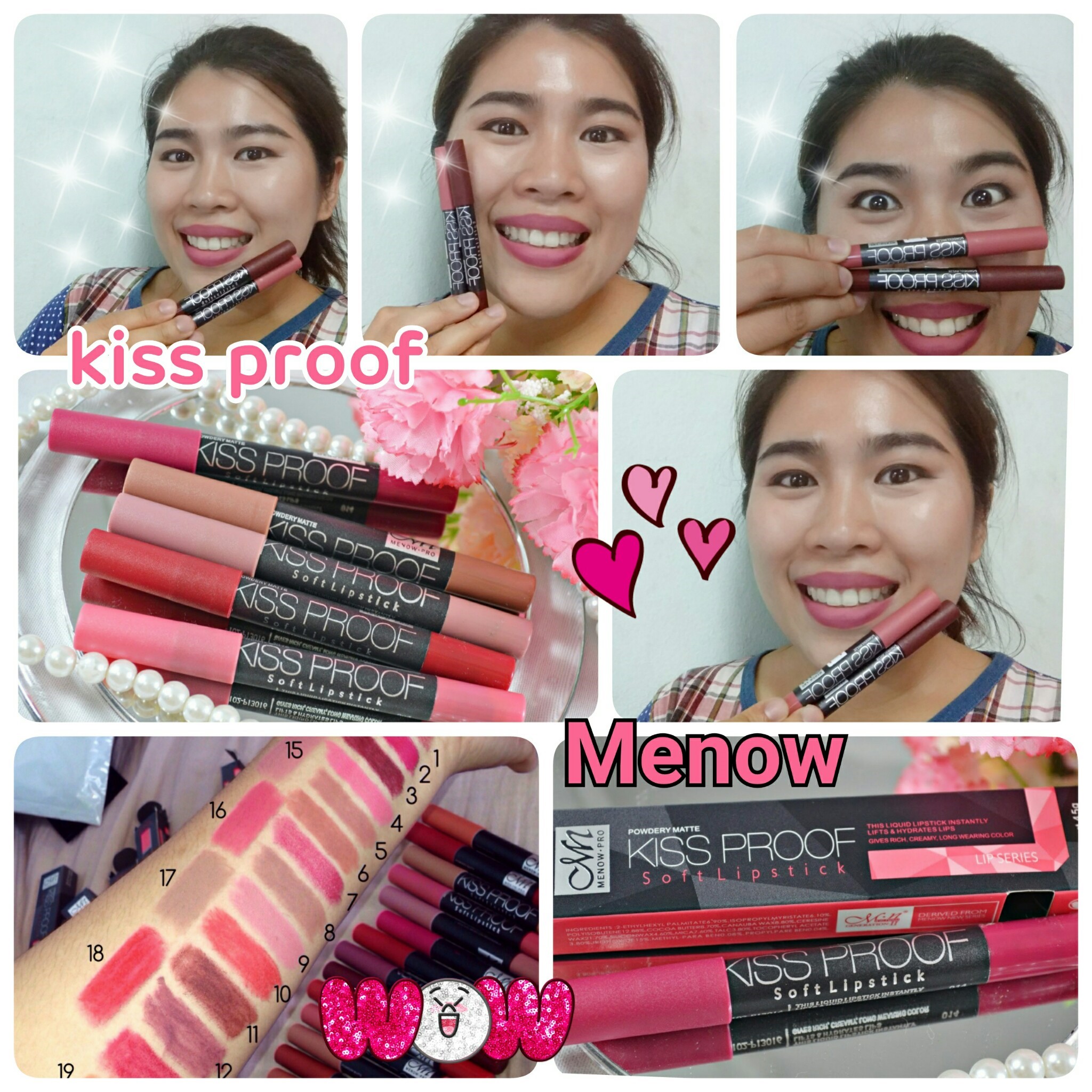 review kiss proff menow kiss lipstick