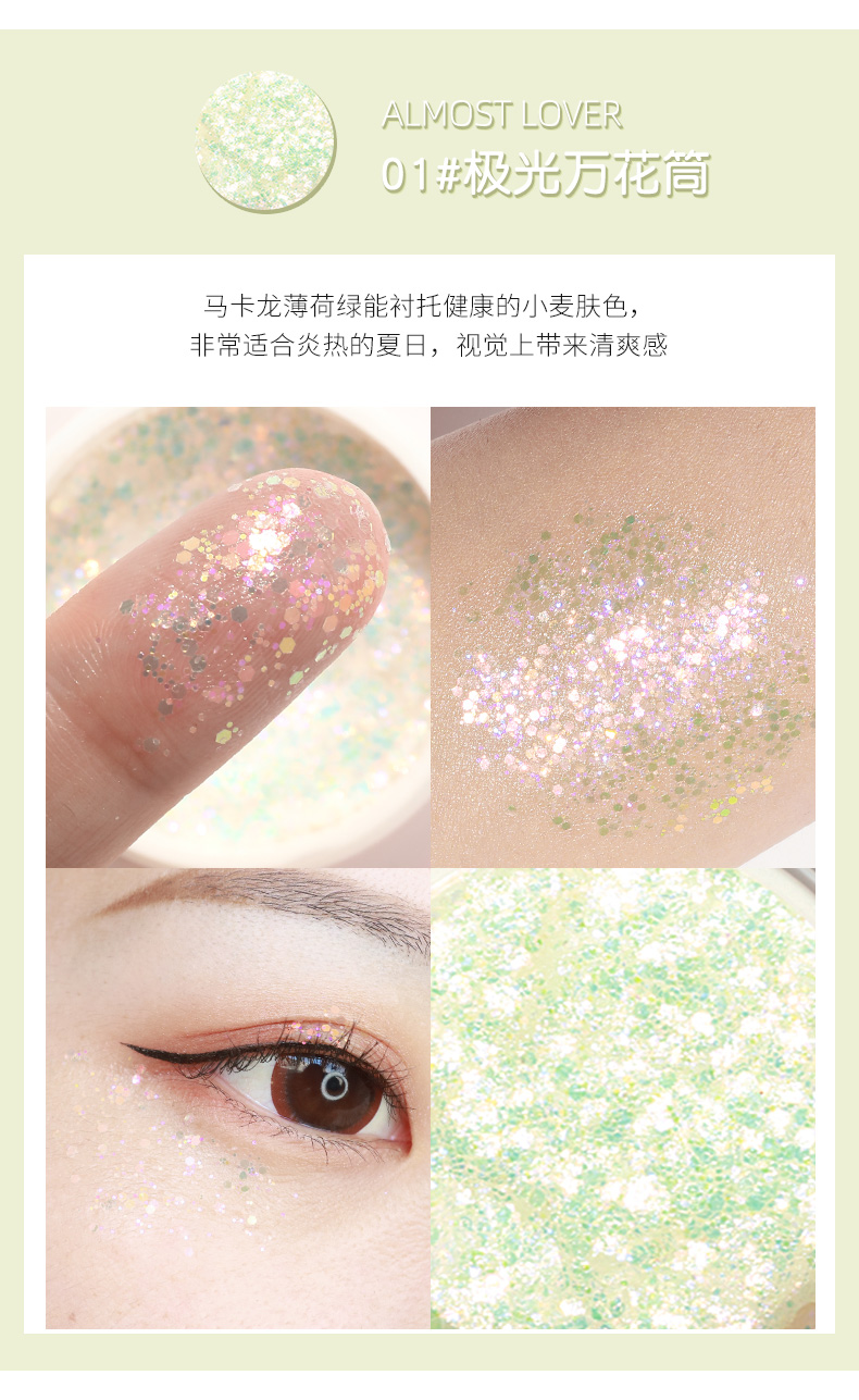LIPHOP ทาปาก ทาแก้ม ทาคอ ทาหู ทาได้ทุกส่วน กลิตเตอร์สีสวยสดใส เนื้อเรียบลื่น ทาง่าย แห้งไว อัดกลิตเตอร์เต็มแน่นทุกครั้งที่ทา เติมความสนุกสนานให้สีเล็บได้ดังใจ
