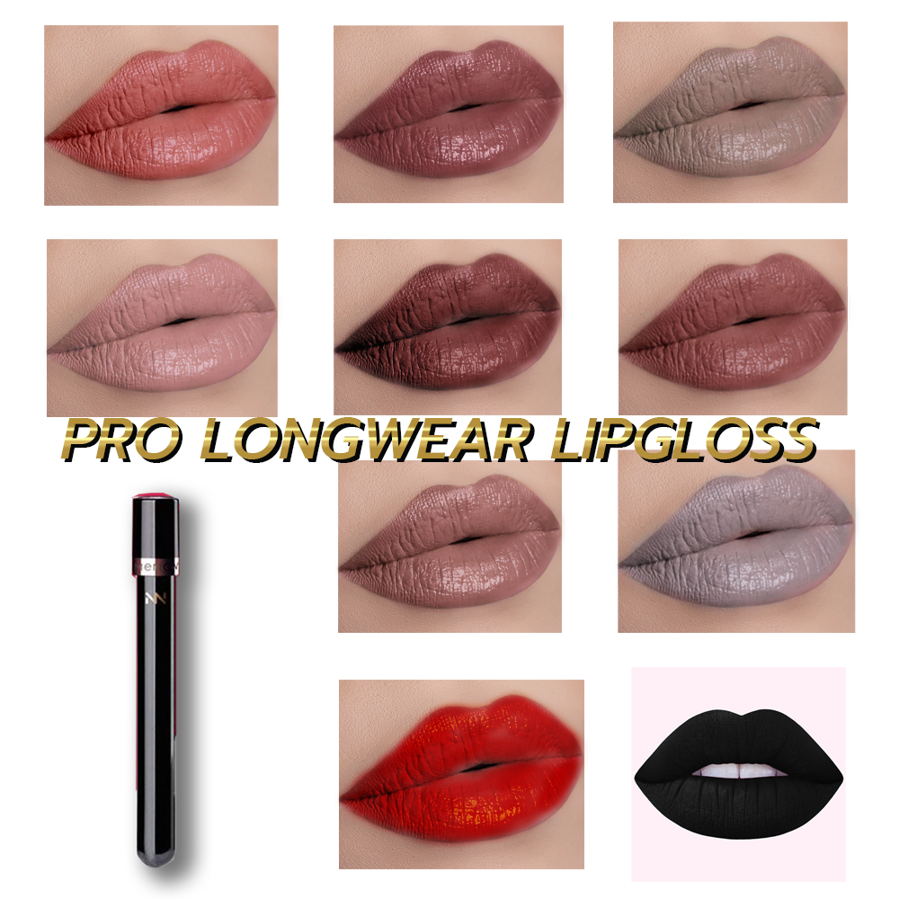 PRO LONGWEAR LIPGLOSS MENOW ลิปแมทเนื้อครีมที่ได้รับความนิยมสูงสุด! จากมีนาว  PROเมคอัพ เนื้อลิปนุ่มละมุนและให้ความชุ่มชื่นสู่ริมฝีปากมากกว่าลิปแมทอื่นๆ