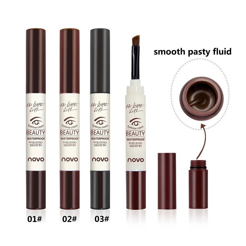 เขียนคิ้ว กันน้ำ EYEBROW NOVO 5068 ขายดี เท่น้ำเท่ท่า ขายปลีกส่ง ราคาถูก ขายเครื่องสำอาง