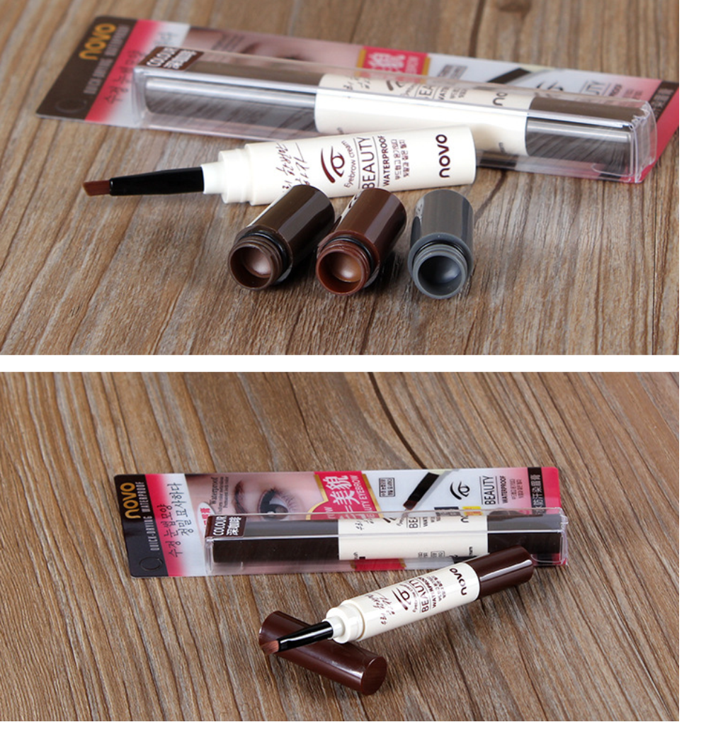 เขียนคิ้ว กันน้ำ EYEBROW NOVO 5068 ขายดี เท่น้ำเท่ท่า ขายปลีกส่ง ราคาถูก ขายเครื่องสำอาง