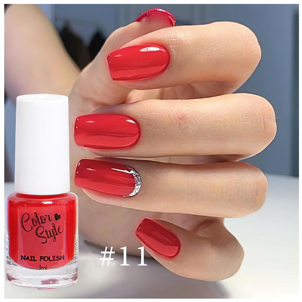 COLOR STYLE NAIL POLISH น้ำยาทาเล็บ แห้งไว ติดทน ไม่ทำให้เล็บเสีย