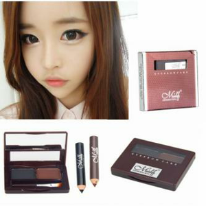 MENOW EYEBROW CAKE GENERATION-TWO ตลับเขียนคิ้วมีนาวมาพร้อมกับดินสอเขียนคิ้วใช้ดีดูสวยหน้าคมเขียนที่เดียวอยู่แบบเป๊ะๆ