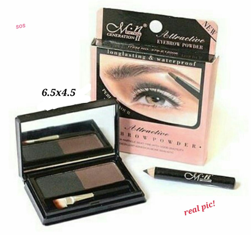 ปลีก-ส่งเครื่องสำอางสุดคุ้ม MENOW EYEBROW CAKE GENERATION-TWO ตลับเขียนคิ้วมีนาวมาพร้อมกับดินสอเขียนคิ้วใช้ดีดูสวยหน้าคมเขียนที่เดียวอยู่แบบเป๊ะๆ