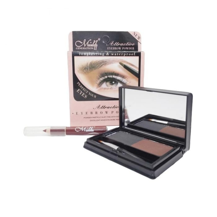 ปลีก-ส่งเครื่องสำอางสุดคุ้ม MENOW EYEBROW CAKE GENERATION-TWO ตลับเขียนคิ้วมีนาวมาพร้อมกับดินสอเขียนคิ้วใช้ดีดูสวยหน้าคมเขียนที่เดียวอยู่แบบเป๊ะๆ