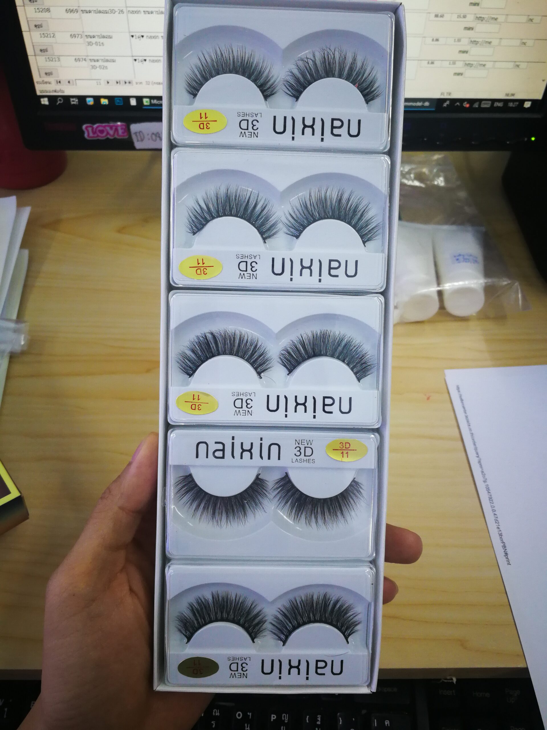 ขายปลีก-ส่ง ขนตาปลอมสวย ขนตาปลอม3มิติ 3D ราคาถูก