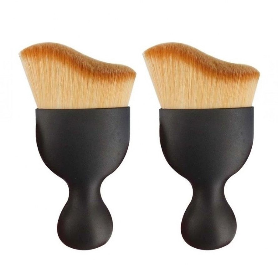 ขายแปรงแต่งหน้า เกลี่ยรองพื้น เนียนนุ่ม เกลี่ยรองพื้นง่ายมาก ต้องลอง curved brush makeup
