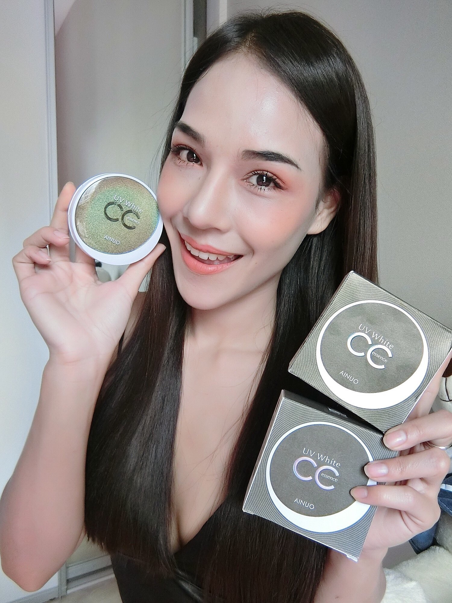 แป้งน้ำคุชชั่น แป้งพัฟ แป้งรองพื้นใช้ดี Ainuo A448