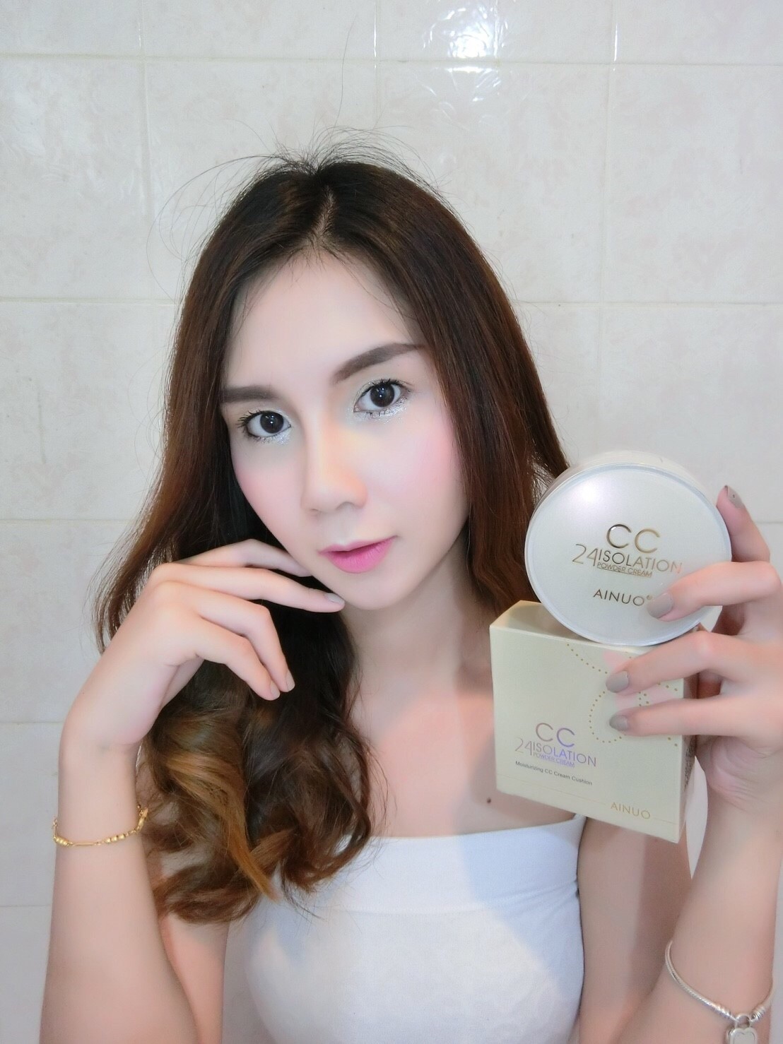 แป้งน้ำคุชชั่น A445 ainuo