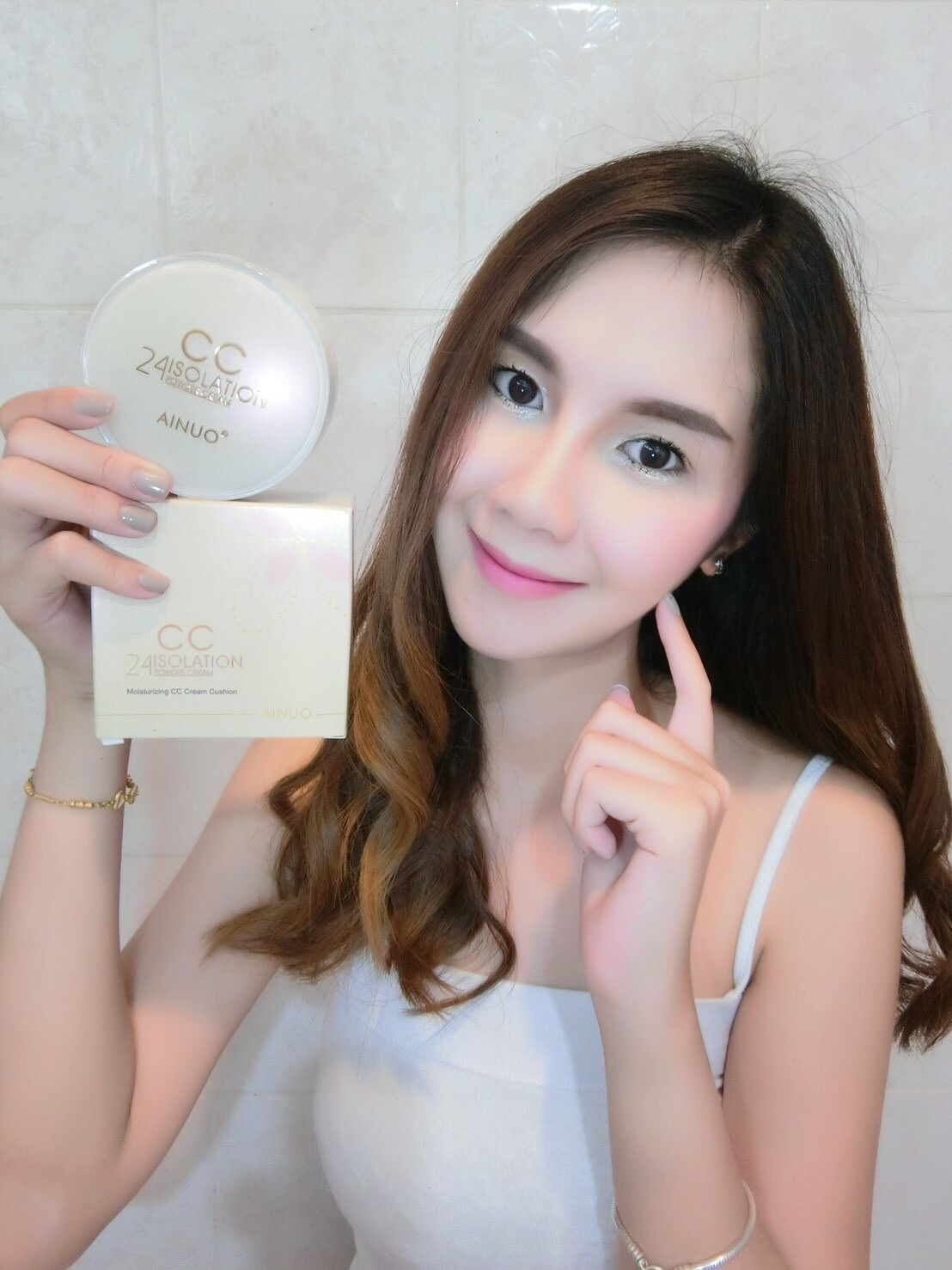 แป้งน้ำคุชชั่น A445 ainuo