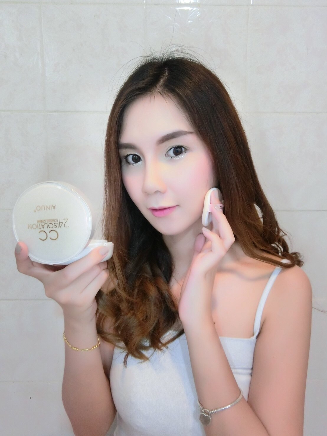 แป้งน้ำคุชชั่น A445 ainuo