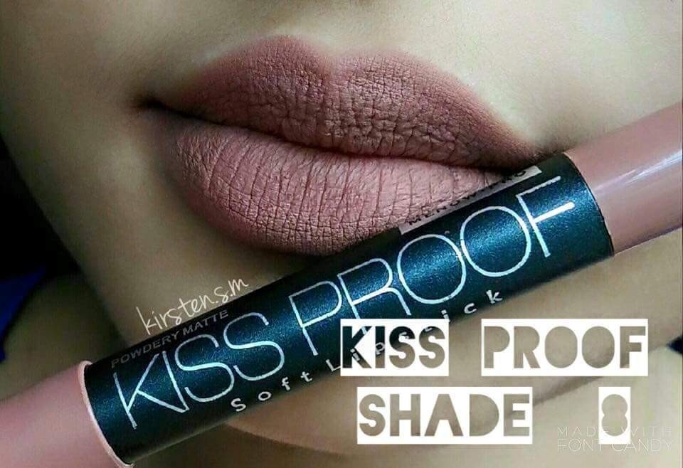 Mn kiss proof ลิปเนื้อแมท สุดสวย ติดทน ราคาไม่แพง รับตัวแทนจำหน่ายเครื่องสำอางค์
