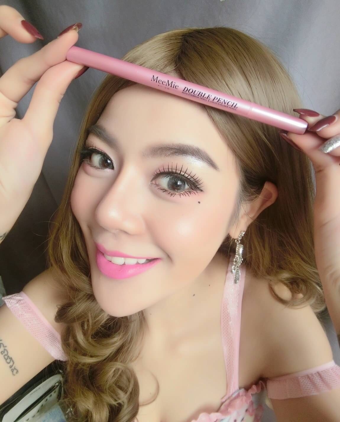 มีมิเอะ 2อิน1 เซ็กซี่ บิ๊กอายส์ auto eyebrow + liquid eyeliner M1725