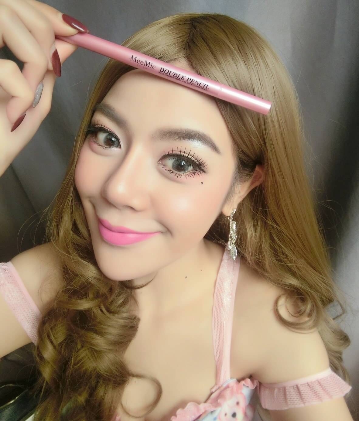 มีมิเอะ 2อิน1 เซ็กซี่ บิ๊กอายส์ auto eyebrow + liquid eyeliner M1725