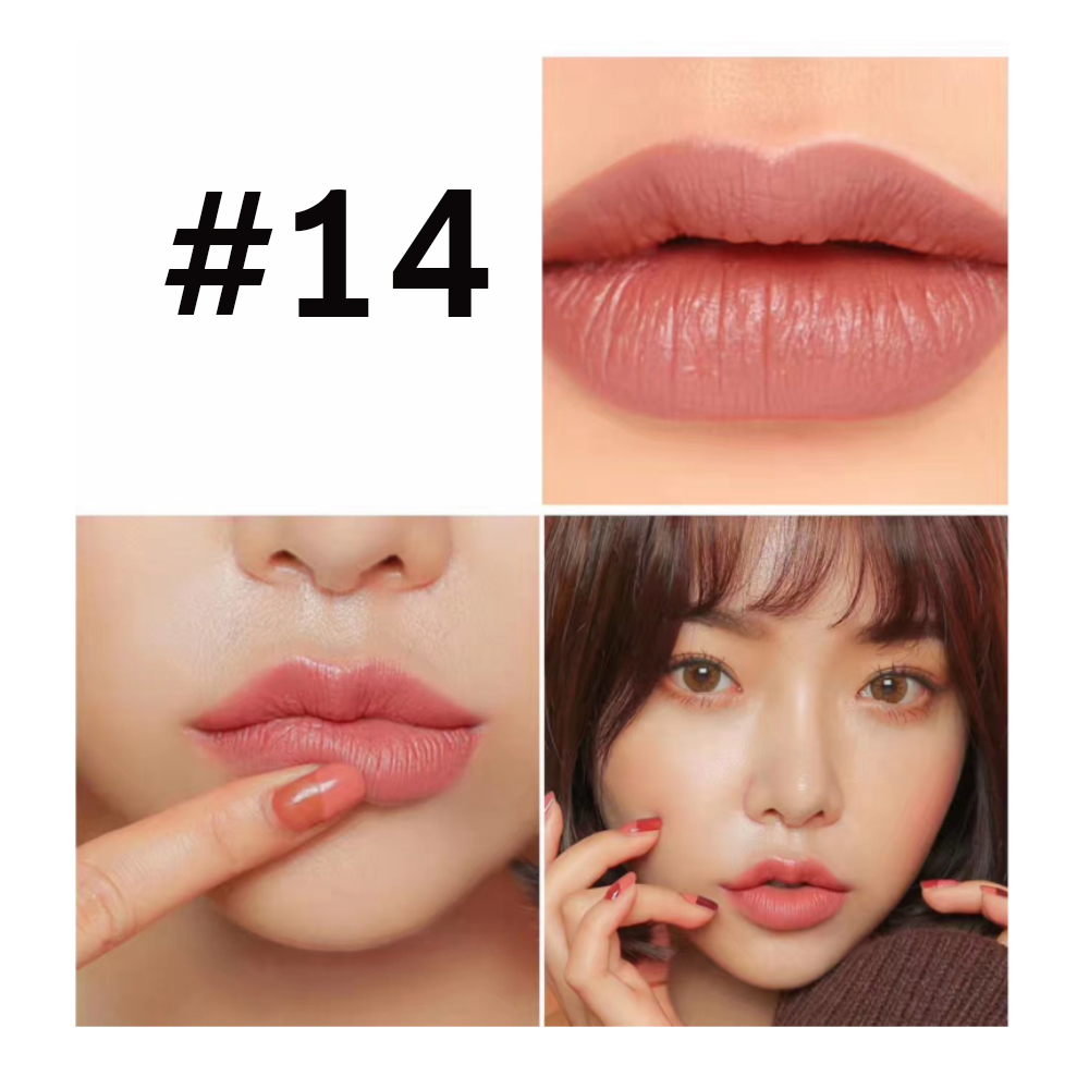 (เซ็ต6แท่ง)ลิปสติกเนื้อแมท สวยแน่น เป๊ะ เนื้อลิปเนียนนุ่ม มอบสีสันที่เป็นธรรมชาติ สีสวยคมชัด ติดทนนาน ไม่ทำให้ริมฝีปากแห้ง ขายเครื่องสำอาง Hengfang color lipstick