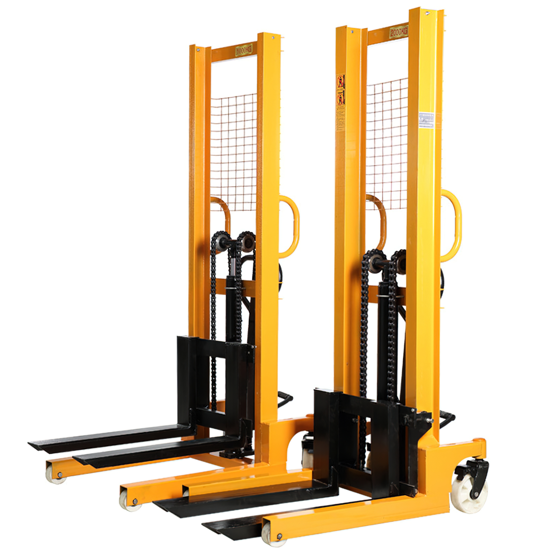 15475Hand Stacker รถยกไฮดรอลิก  (รถยกสูงแบบมือโยก หรือเท้าเหยียบ) 1 ตัน/ยกสูง1.6เมตร  บรรจุภัณฑ์เครื่องสำอางค์ ถูกดีงาม