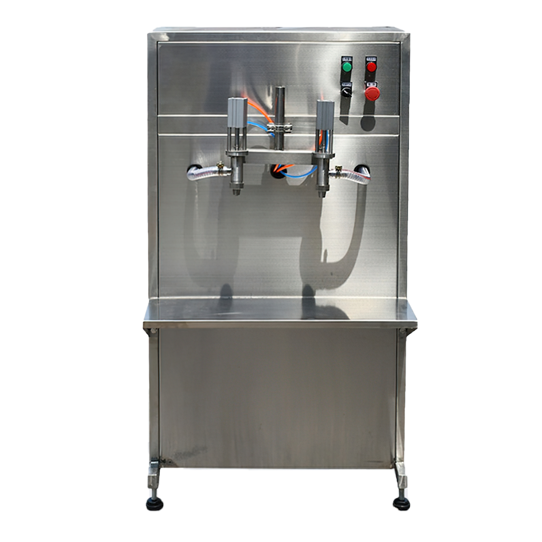 15424 เครื่องบรรจุของเหลวกึ่งอัตโนมัติ ขนาด 100-5000ml สองหัว รุ่น  GYJ-2