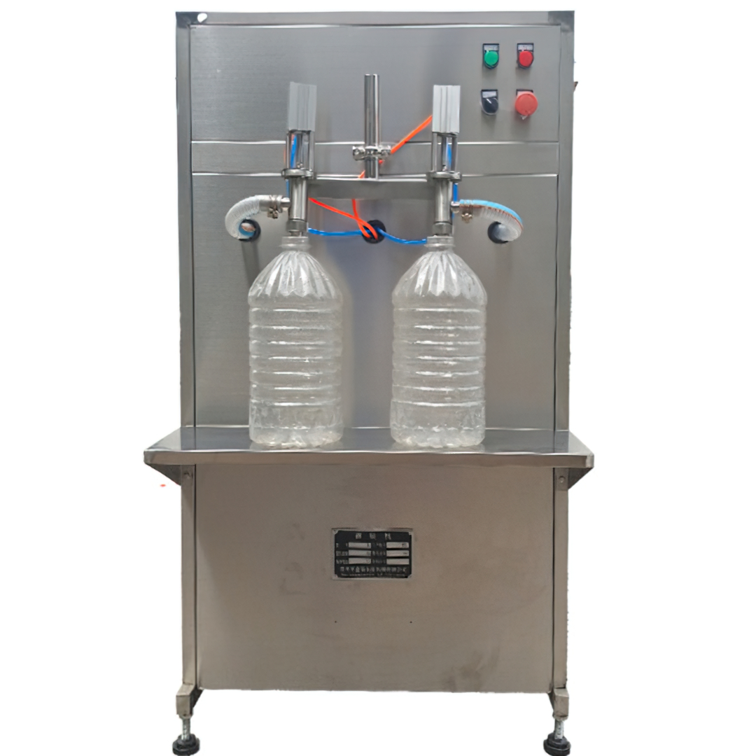 15424 เครื่องบรรจุของเหลวกึ่งอัตโนมัติ ขนาด 100-5000ml สองหัว รุ่น  GYJ-2