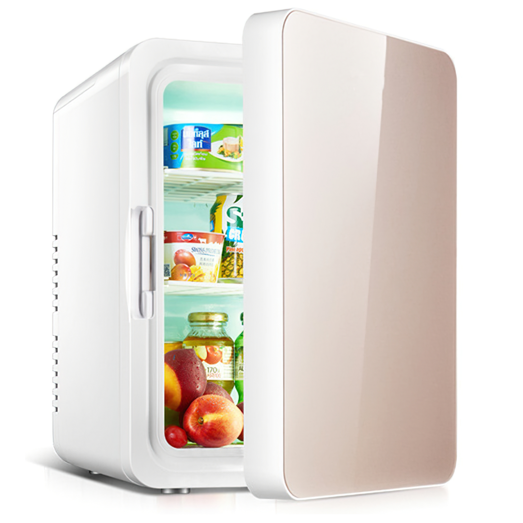 🌈15360 10L ตู้เย็นขนาดเล็ก  mini cooling กะทัดรัด ทำความเย็น-ร้อน 0°C-65°C  เสียงเบา 48w  บรรจุภัณฑ์เครื่องสำอางค์ ถูกดีงาม
