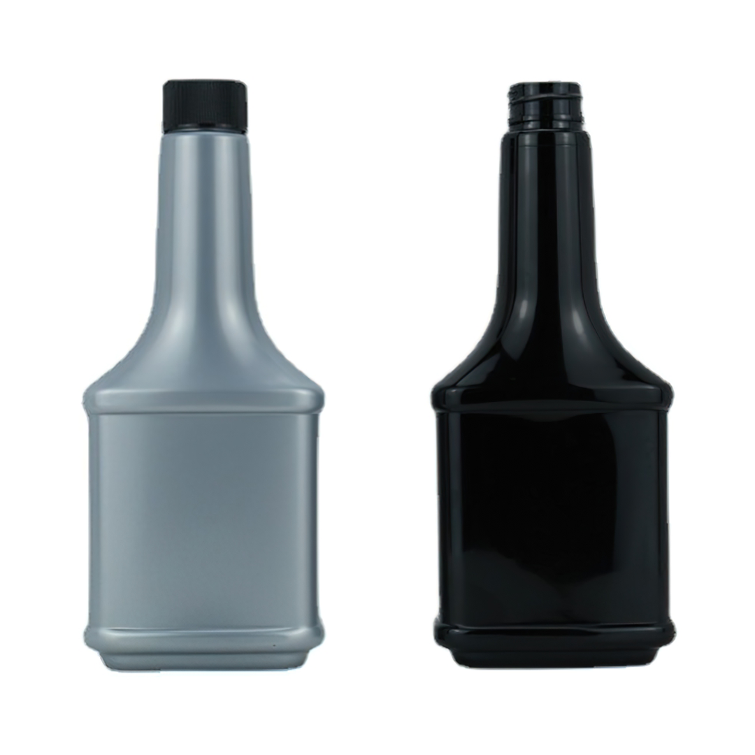 GLP-03 ขวดน้ำมันเกียร์ ขวดน้ำมันเครื่อง ขวดเติมเชื้อเพลิง PET+cap black 380ml  บรรจุภัณฑ์เครื่องสำอางค์ ถูกดีงาม