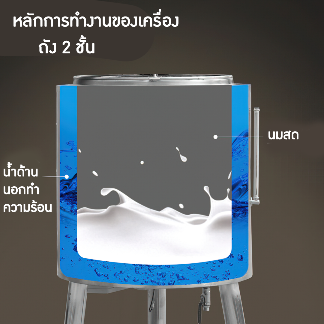 HTRC เครื่องพาสเจอร์ไรซ์ หม้อทำพาสเจอร์ไรซ์ (pasteurizer)  หม้อทำความร้อน หม้อตุ๋น ทำนมสด ราคาถูก