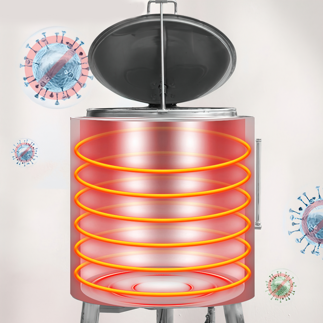 HTRC เครื่องพาสเจอร์ไรซ์ หม้อทำพาสเจอร์ไรซ์ (pasteurizer)  หม้อทำความร้อน หม้อตุ๋น ทำนมสด ราคาถูก