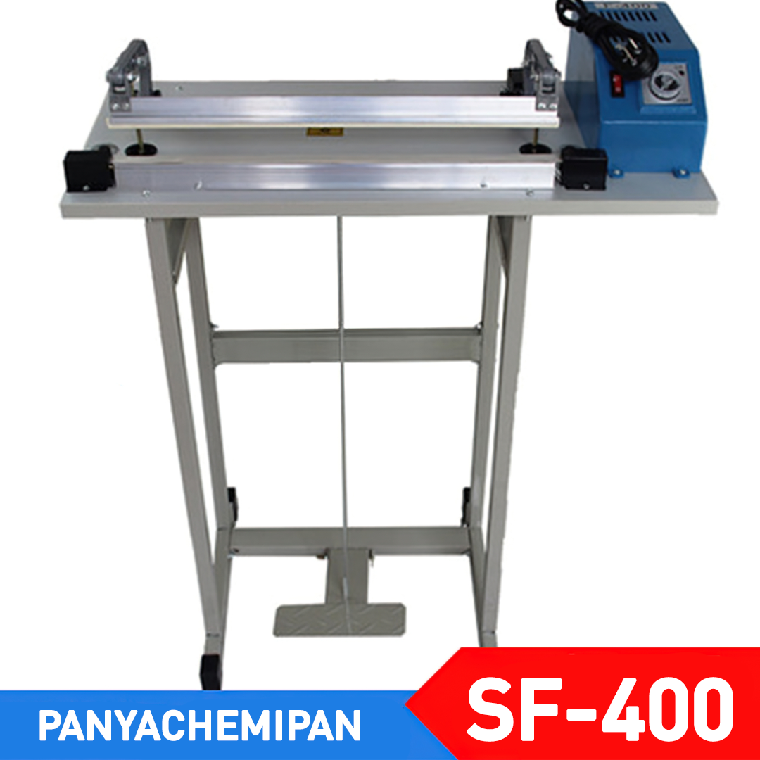 12436 เครื่องซีลปากถุง ปิดปาดถุง แบบเท้าเหยียบ เครื่องรีดปากถุง รุ่น SF-400  บรรจุภัณฑ์เครื่องสำอางค์ ถูกดีงาม