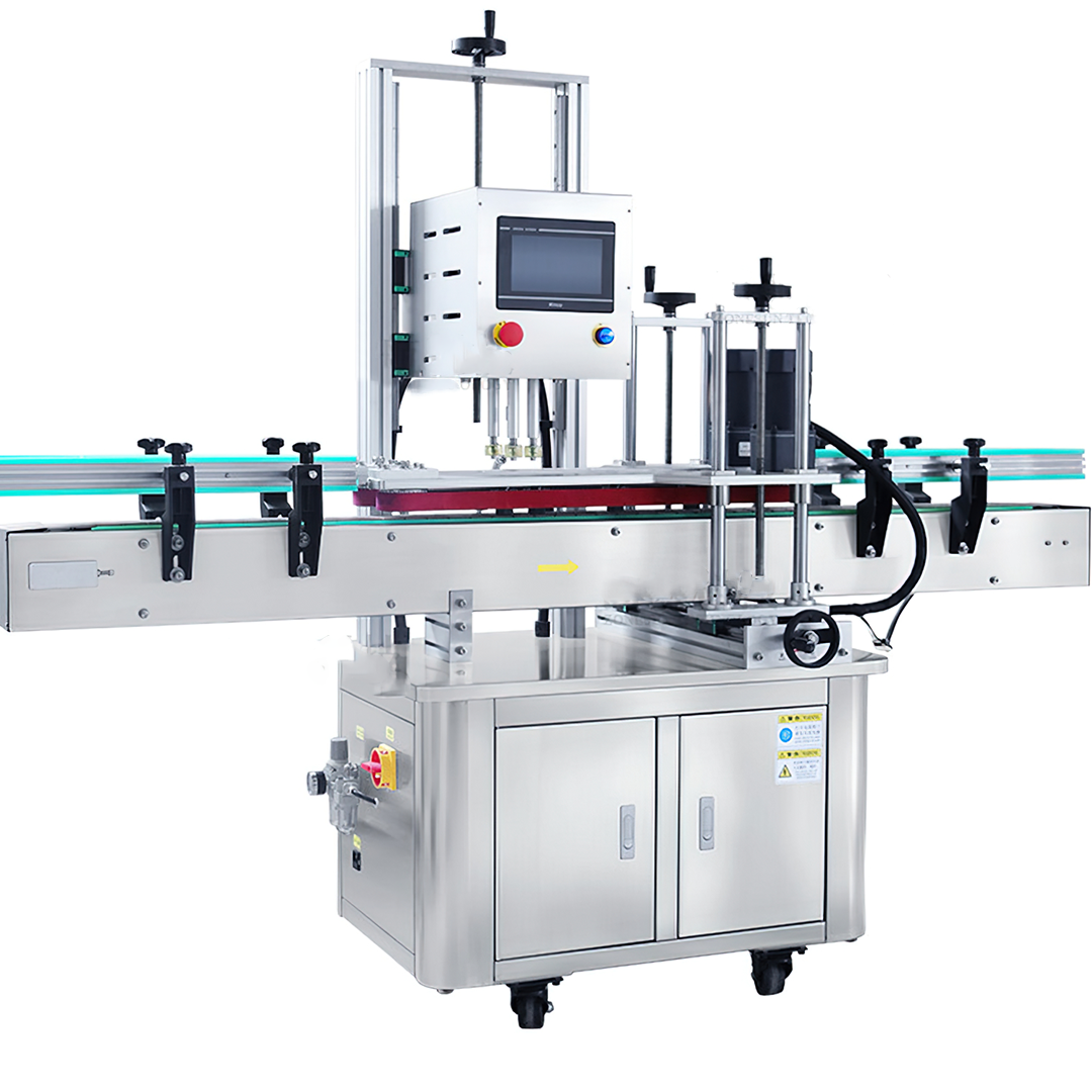 13931 Automatic capping machine เครื่องปิดฝาขวดอัตโนมัติ ขนาด 10-60mm. บรรจุภัณฑ์เครื่องสำอางค์ ถูกดีงาม