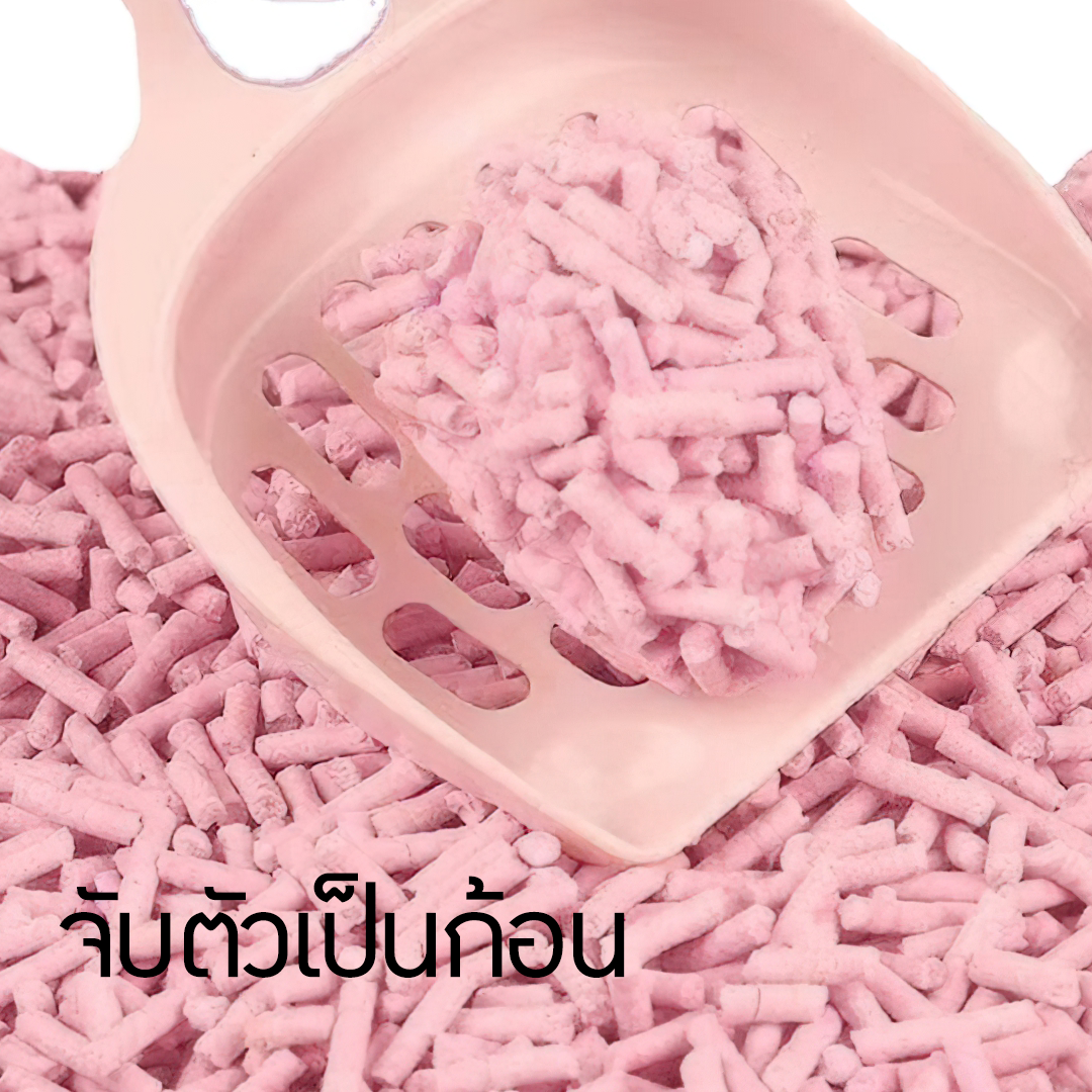 ทรายแมวเต้าหู 6L/12L ฝุ่นน้อยมากๆ จับตัวเป็นก้อนได้ดี ระงับกลิ่น tofu and cat’s litter