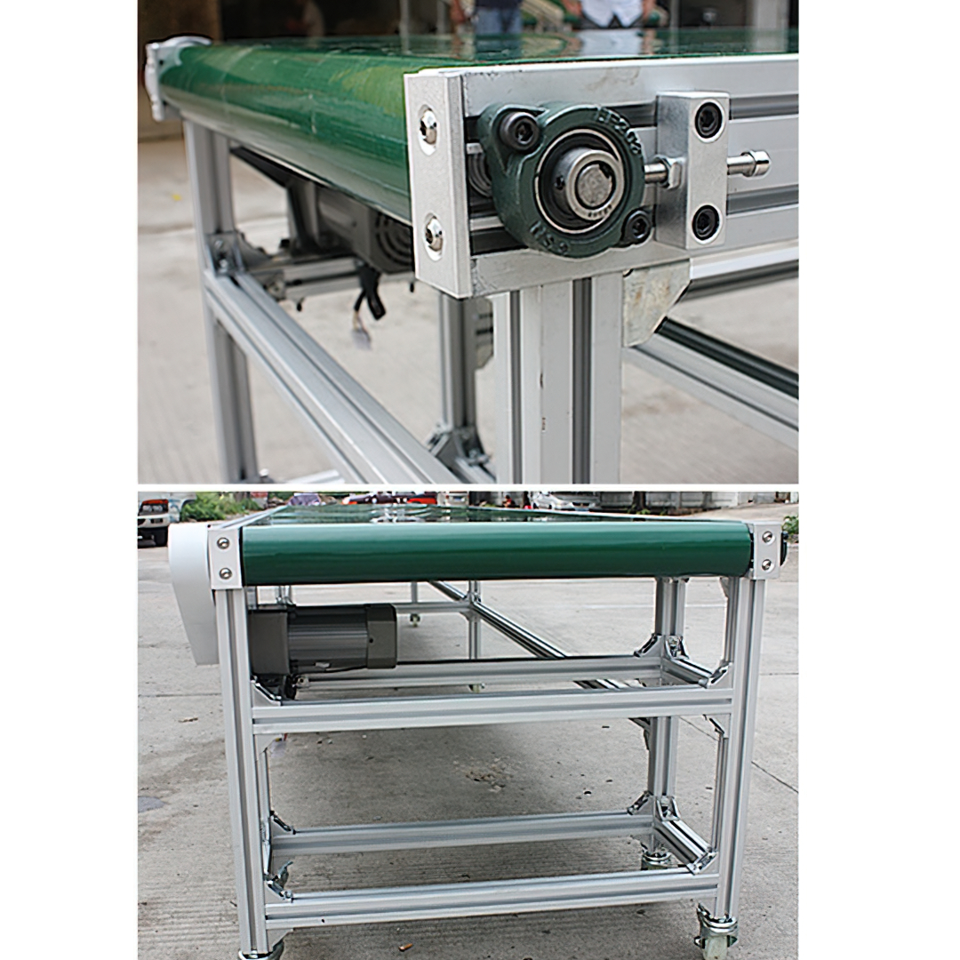 รับทำสายพานลำเลียงสินค้า ราคาถูก สายพาน PVC PU ท่อ ตะแกรงเหล็ก โต๊ะสายพานราคาถูก