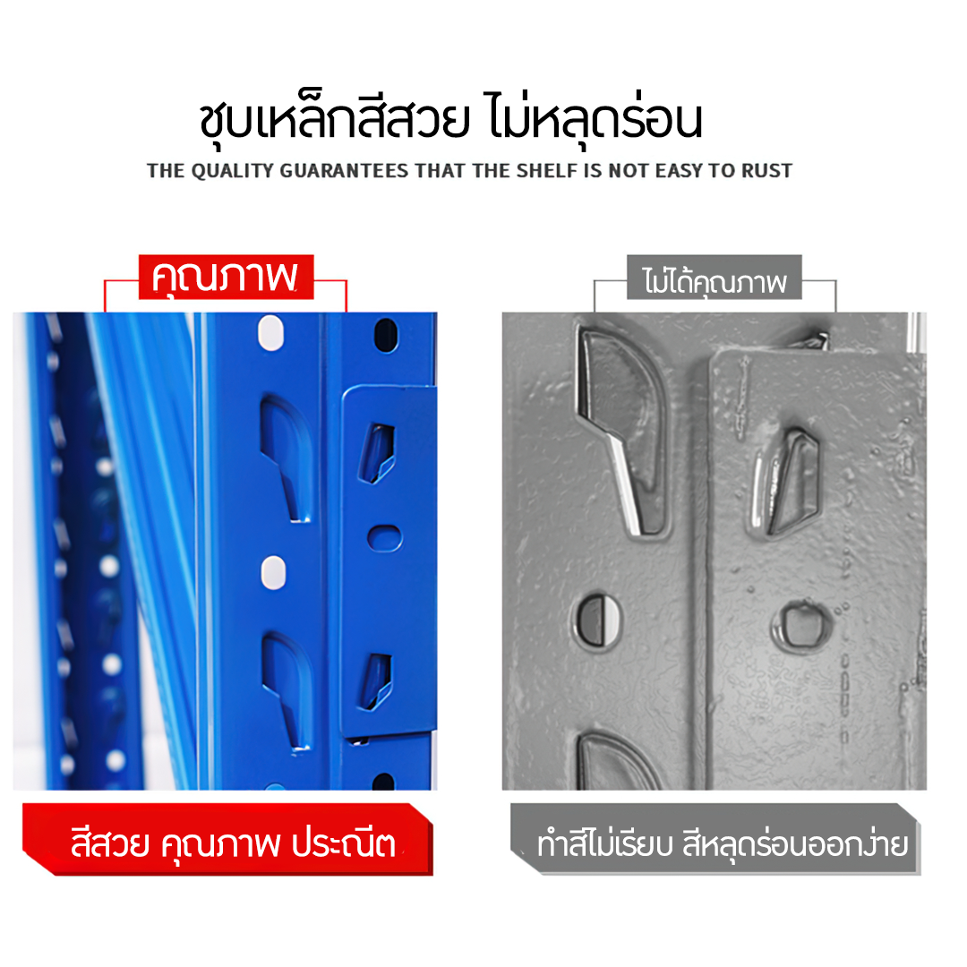 ชั้นเหล็กวางสินค้า ชั้นเหล็กโกดัง ชั้นเหล็ก 4 ชั้นราคาถูก เหล็กคุณภาพสูง ขายปลีกและส่ง Warehouse Shelf