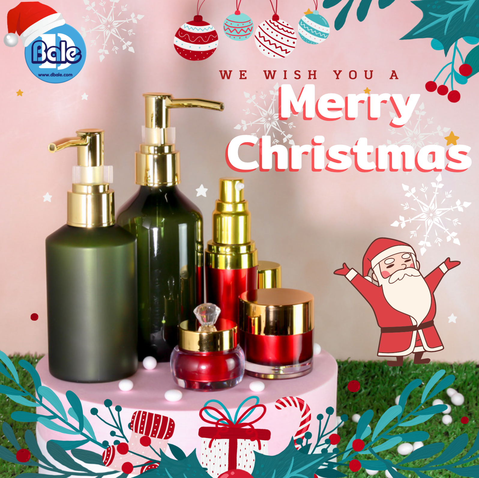 สุขสันต์วันคริสมาส!! Christmas Set ชุดที่ 1  บรรจุภัณฑ์เครื่องสำอางค์ ถูกดีงาม