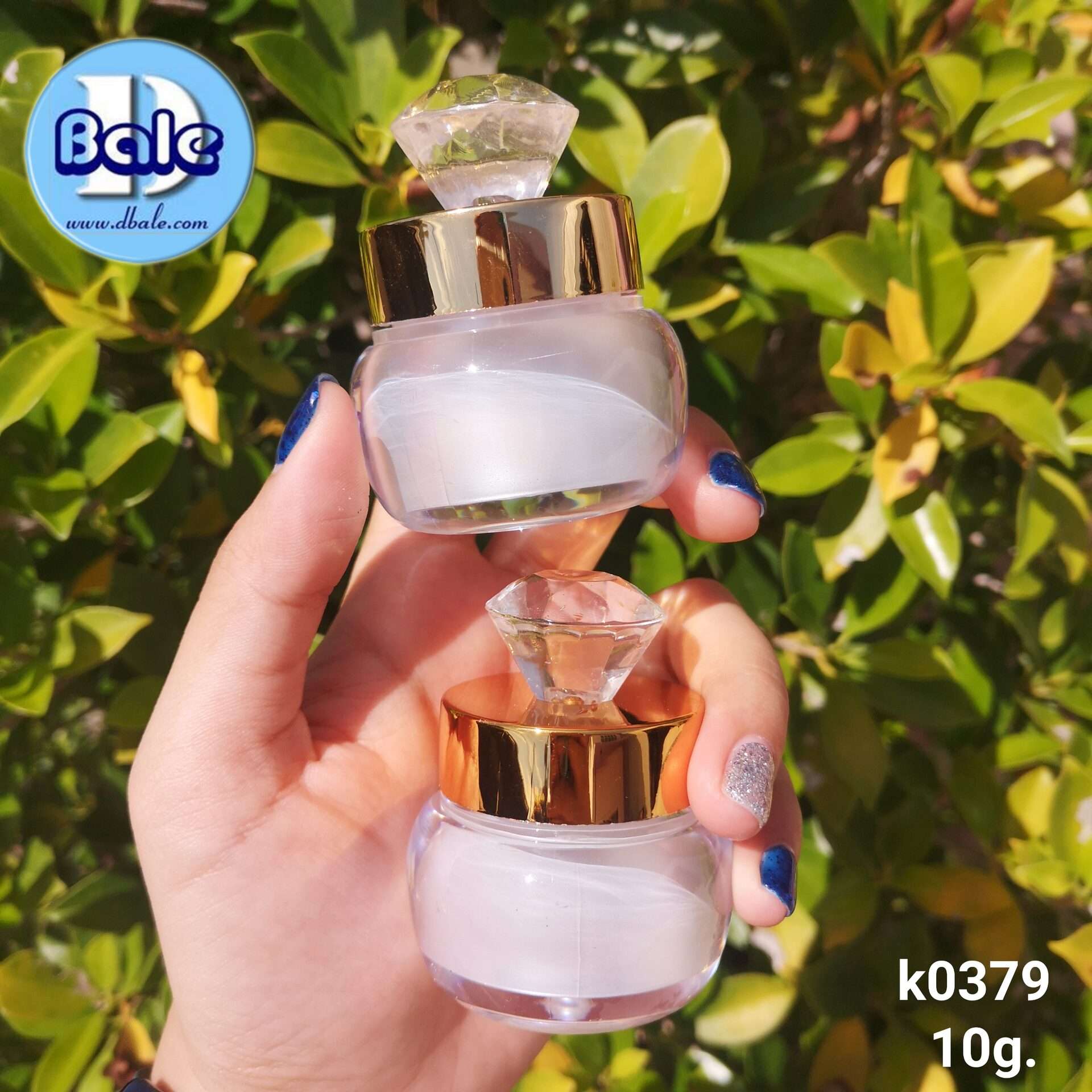 กระปุกครีม k0379-10g ขาวมุก