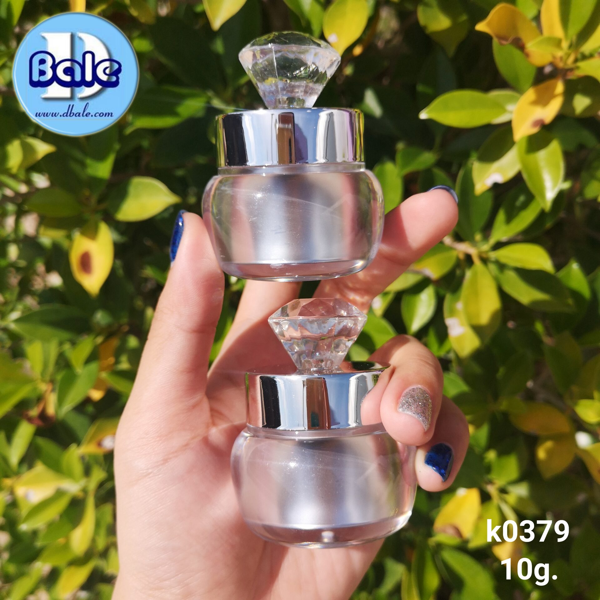 กระปุกครีม k0379-10g เงิน