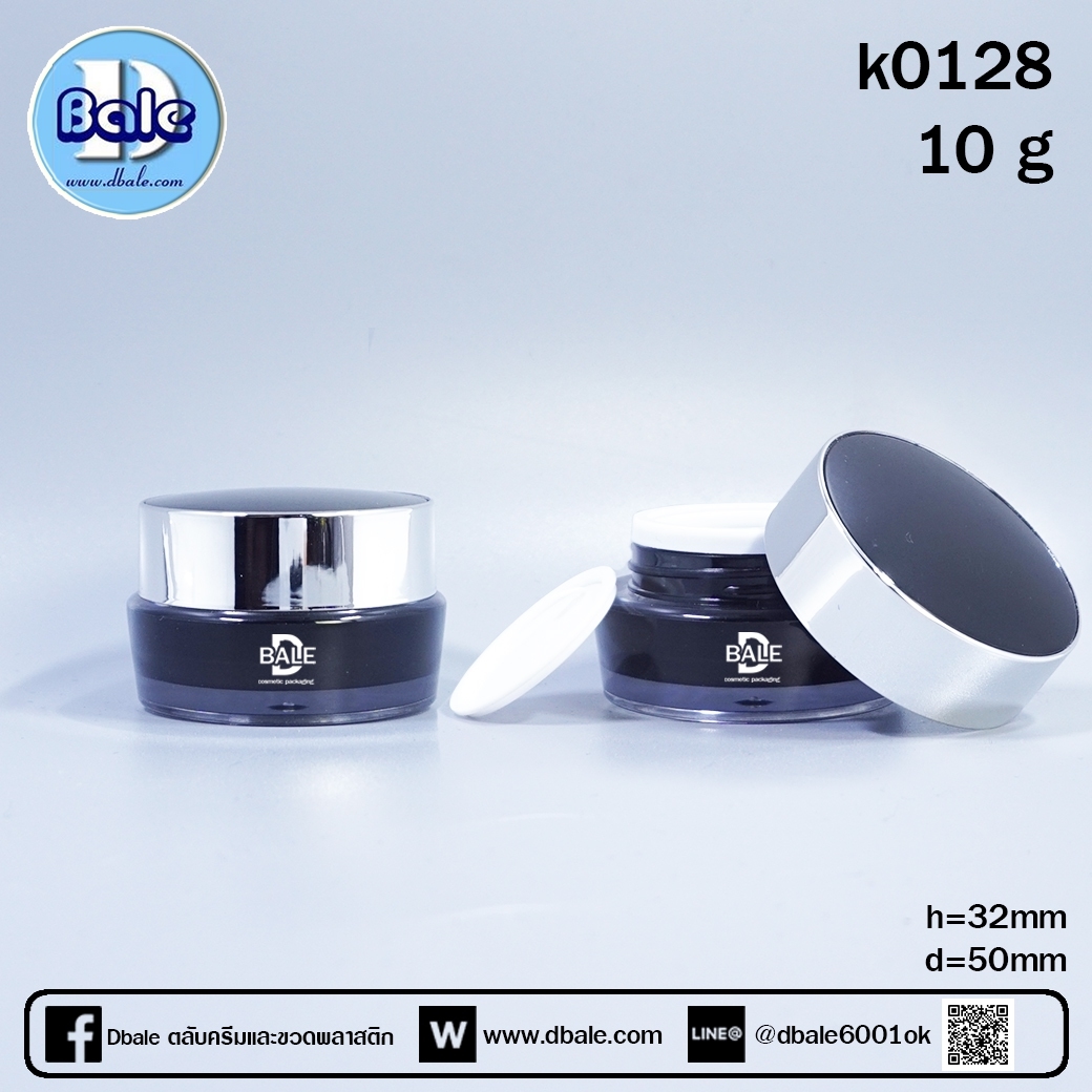  k0128-10g ดำ/เงินเงา 