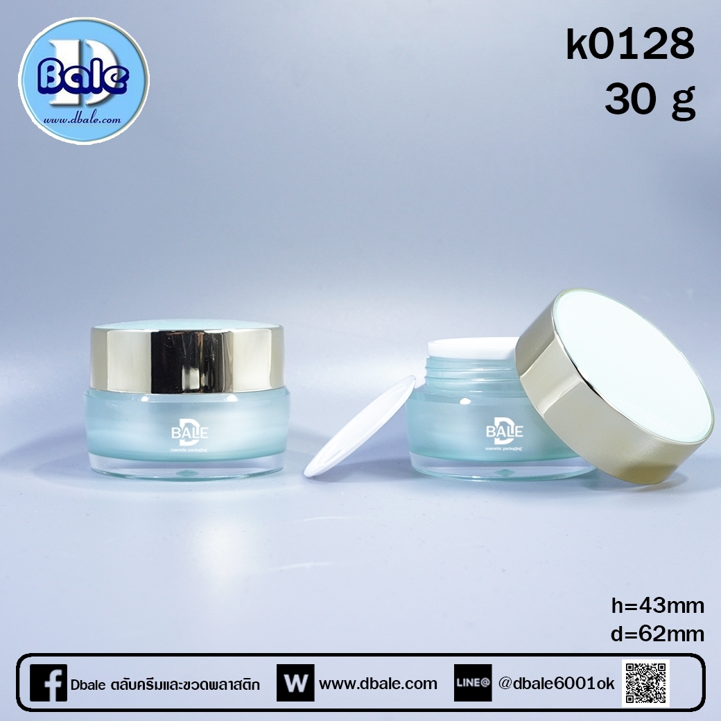 k0128-30g ฟ้าเข้ม/ทองเงา 