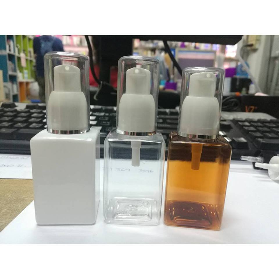 ขวดsb พลาสติกpet ขนาด 50 ml + หัวปั้ม หัวสเปรย์ 