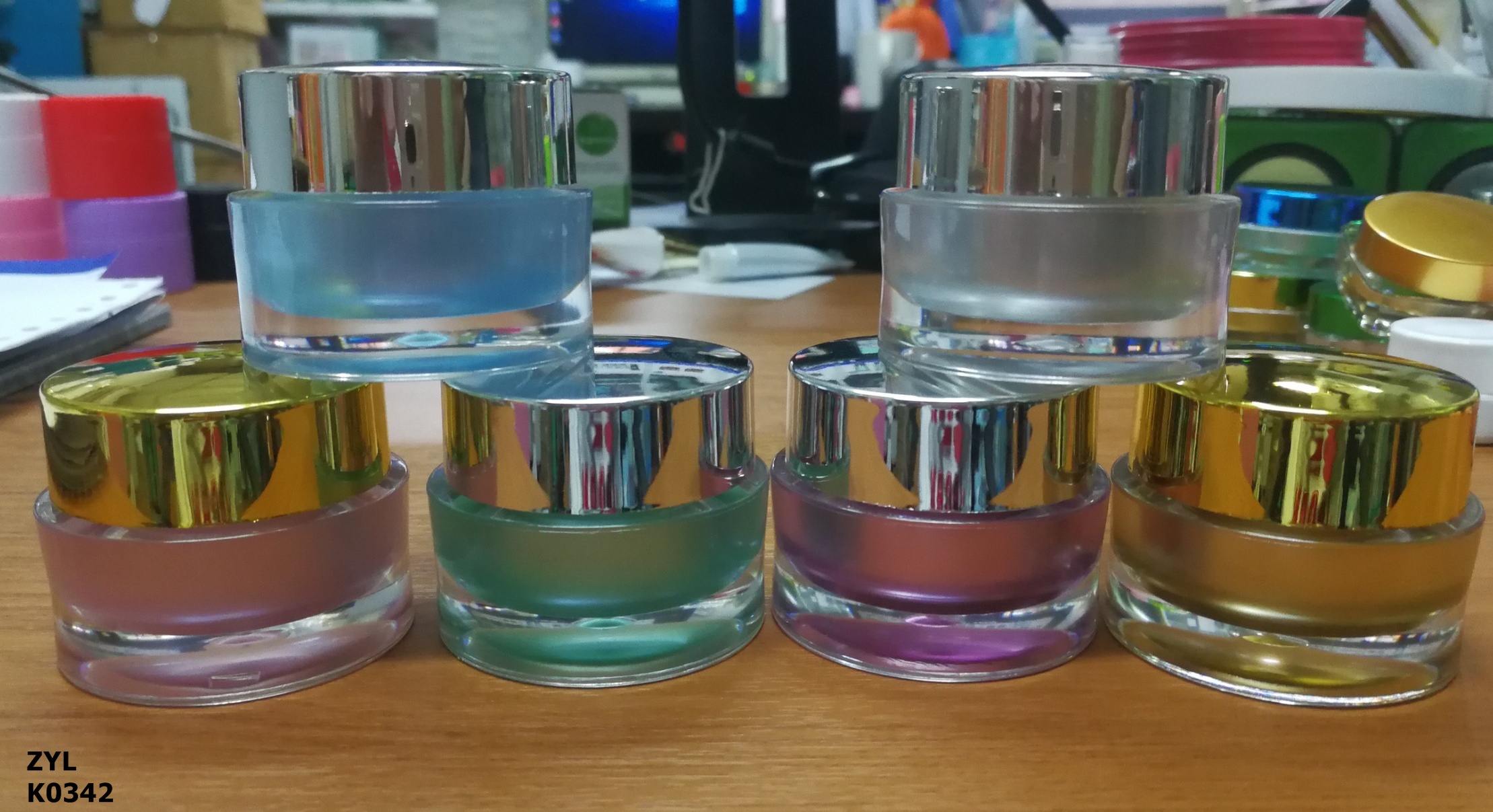 k0342-10g กระปุกครีม  บรรจุภัณฑ์เครื่องสำอางค์ ถูกดีงาม
