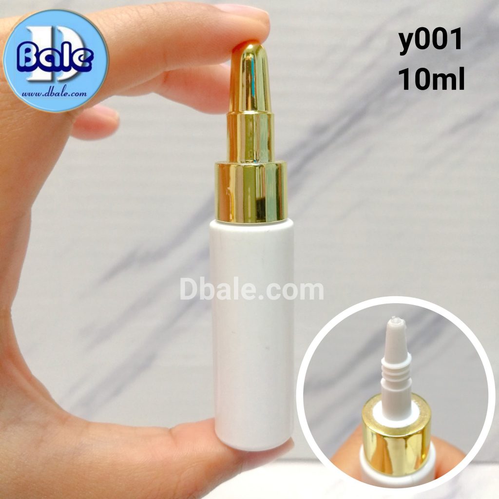 y001-10ml (2) ขวดหยด ขวดครีม ขวดพลาสติก ขวดแต้มสิว 