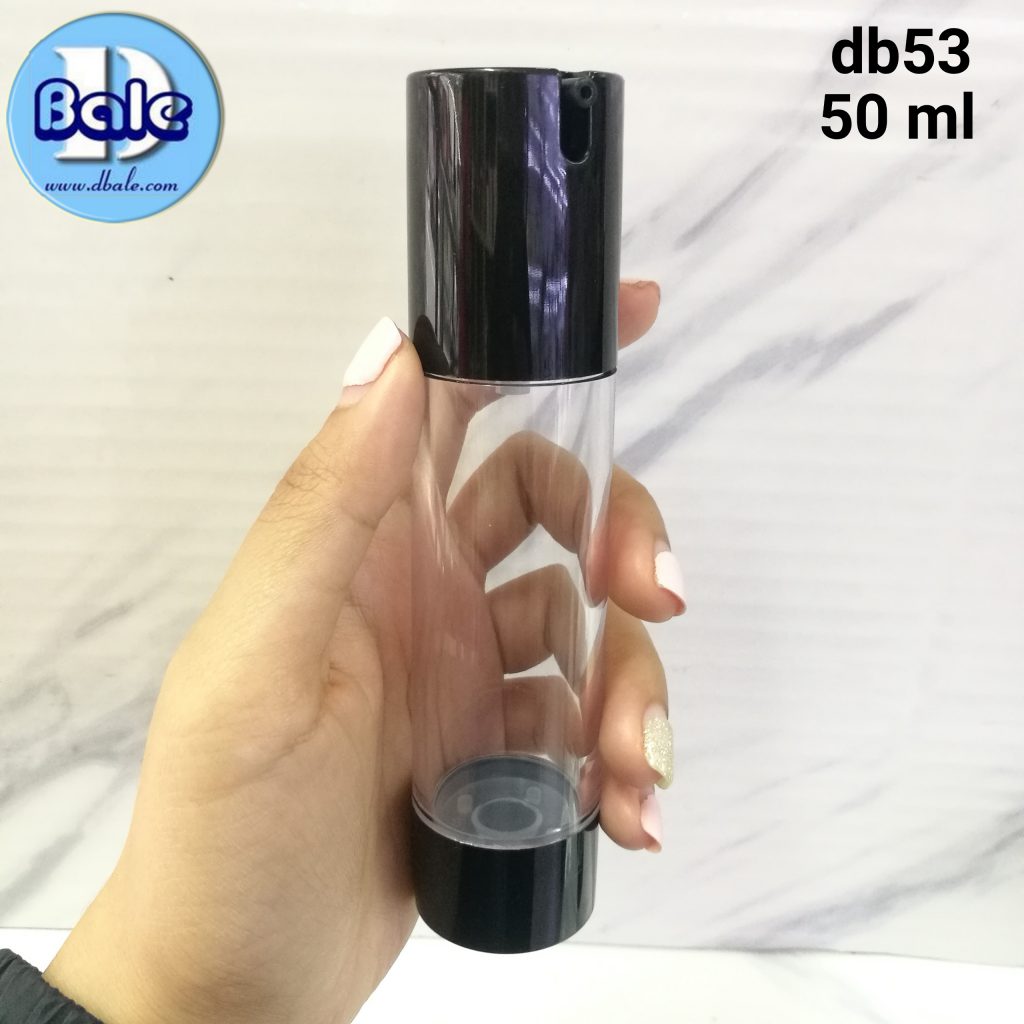 ขวดสุญญากาศหัวกด สีดำ 15มล. / 30มล. / 50มล. ติดต่อ Line ID: @dbale6001ok (มี@นะค่ะ)
