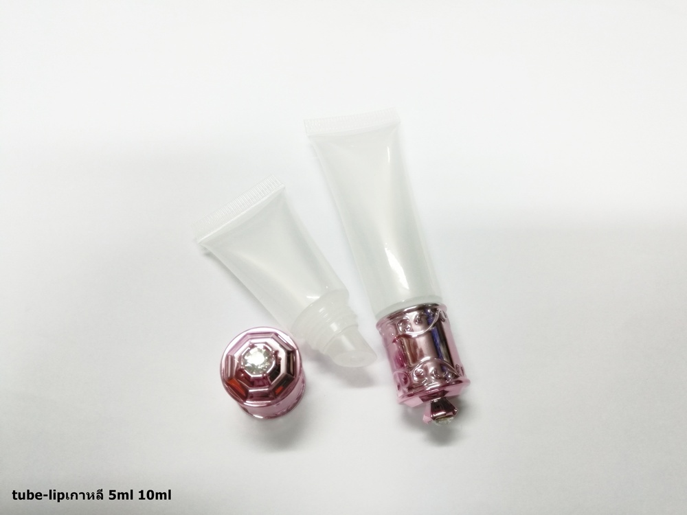 หลอดลิปกลอสเกาหลีใสฝาชมพูเงา 5ml 10ml