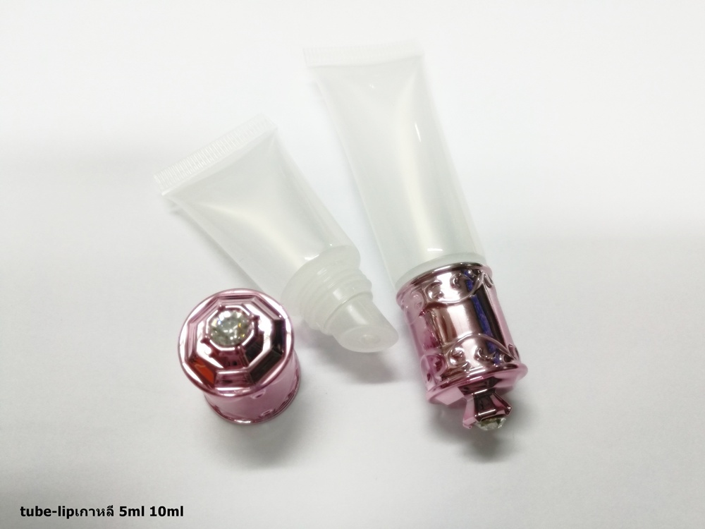 หลอดลิปกลอสเกาหลีใสฝาชมพูเงา 5ml 10ml