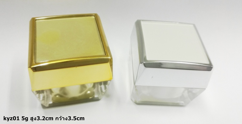 kyz01 5g สูง3.2cm กว้าง3.5cm กระปุกครีม อะคริลิค พรีออเดอร์ 1000ชิ้น  บรรจุภัณฑ์เครื่องสำอางค์ ถูกดีงาม