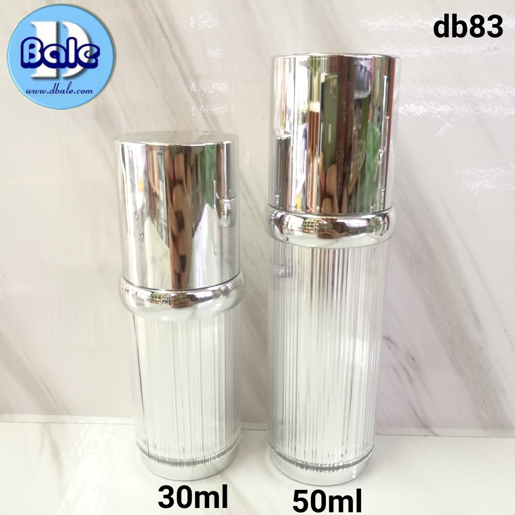 ขวดปั้มสูญญากาศ สีเงินเงา db83 30มล. / 50มล. สนใจติดต่อ Line ID: @dbale6001ok (มี@นะค่ะ)