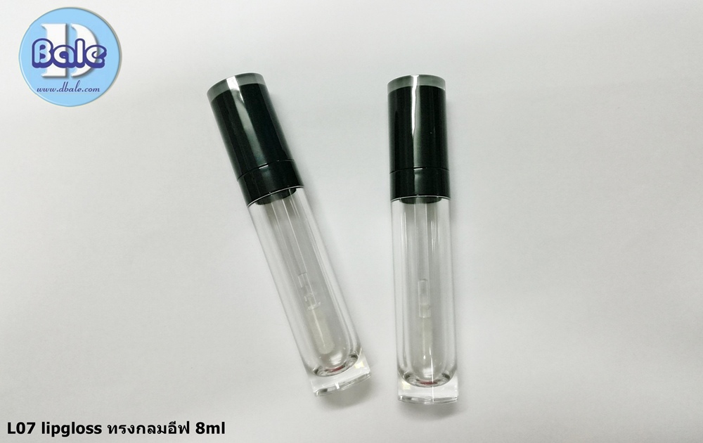 ขวดลิปกลอส L07 lipgloss ทรงกลม 8 ml  บรรจุภัณฑ์เครื่องสำอางค์ ถูกดีงาม