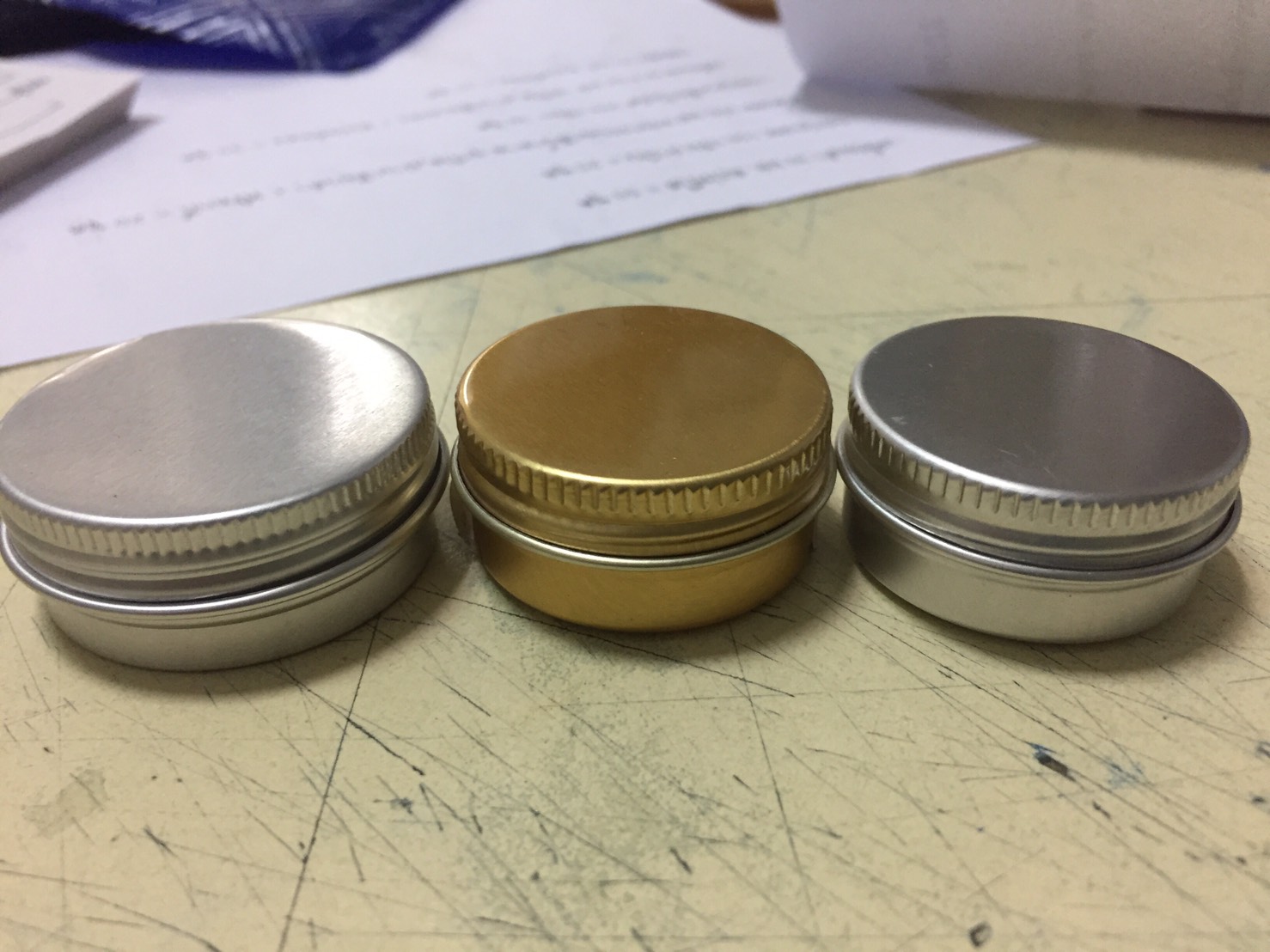 ตลับอลูมิเนียม Aluminium jar กระปุกครีม บรรจุภัณฑ์เครื่องสำอางค์ ถูกดีงาม
