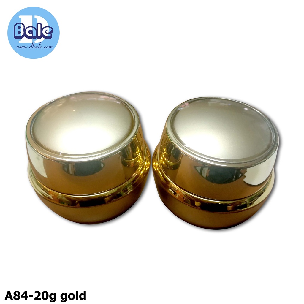 A84-20g gold กระปุกครีมอะคริลิค ขนาด 20 กรัม