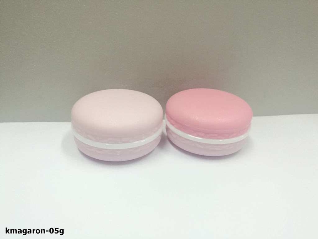 kmagaron-05g ชมพู กระปุก 5 กรัม มาการอง  บรรจุภัณฑ์เครื่องสำอางค์ ถูกดีงาม