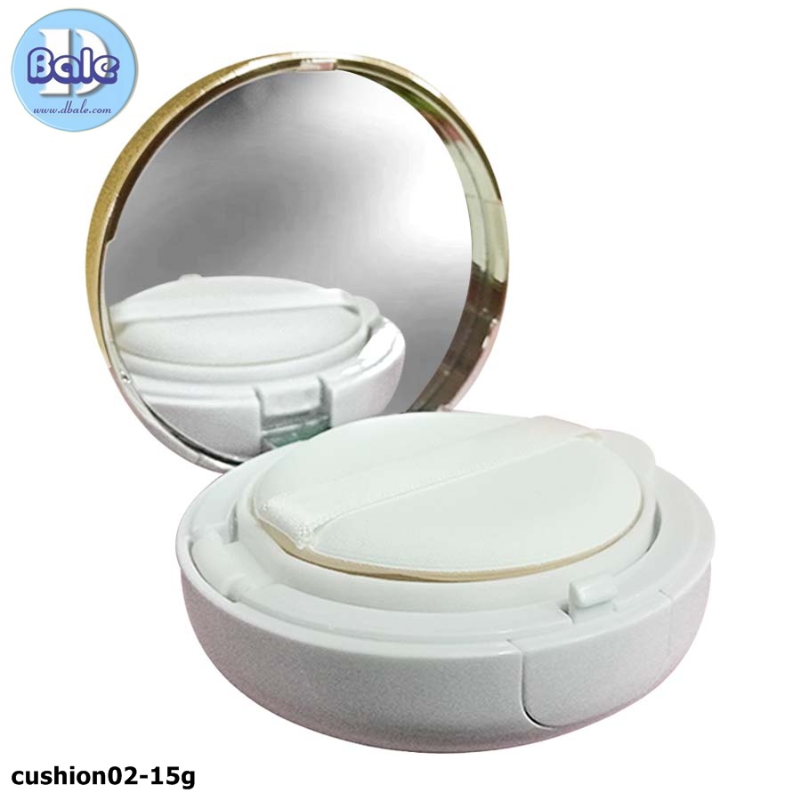 cushion02-15g ตัวขาวขอบทอง #ตัวขาว-ขอบทอง#ตลับคุชชั่น cushion01 cushion02-15g 瓶身边金色